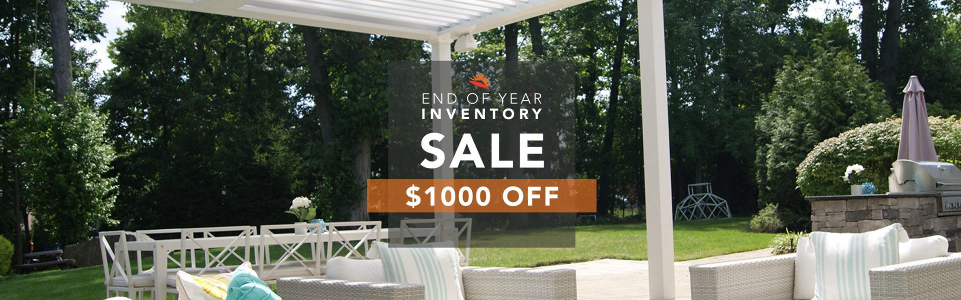 Equinox Louvered Roof end of year inventory sale