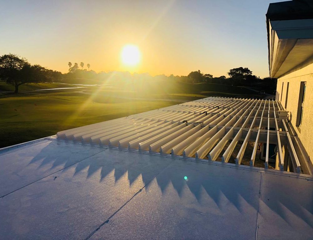 louvered outdoor patio cover overhead view