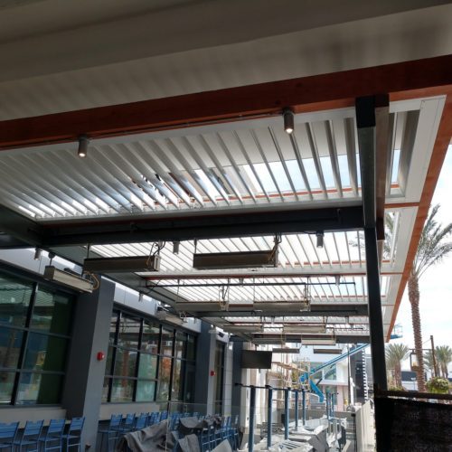 Equinox Louvered Roof with heaters