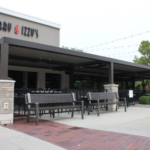 Another perspective of a commercial restaurant with Equinox Roofing, emphasizing its heat-resistant qualities.