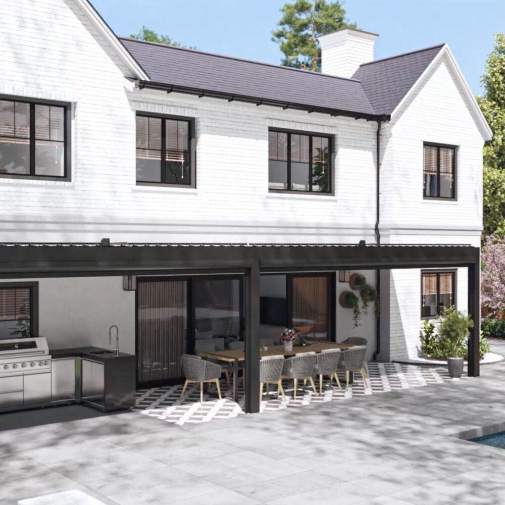 outdoor kitchen
