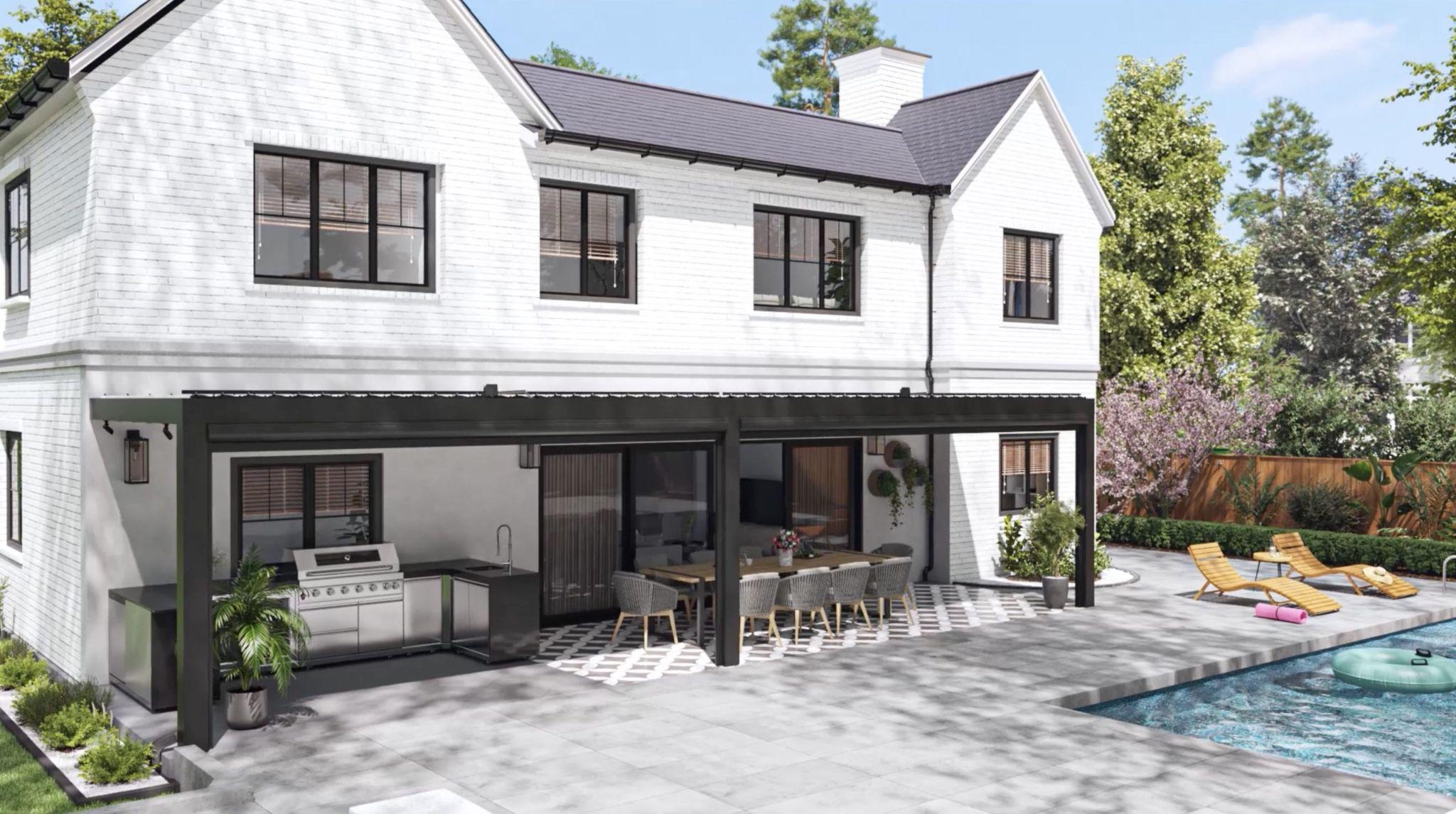 outdoor kitchen