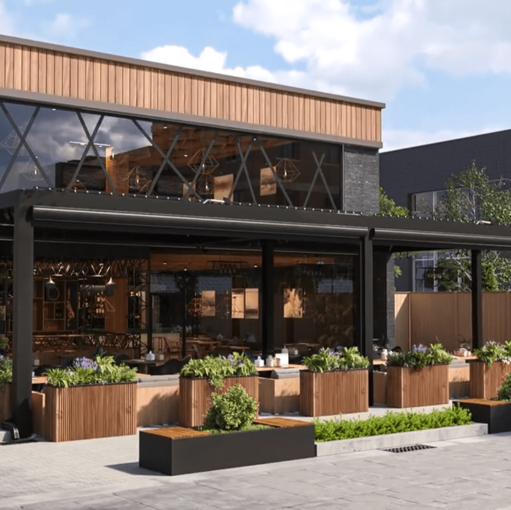 Louvered Roofs for Outdoor Dining