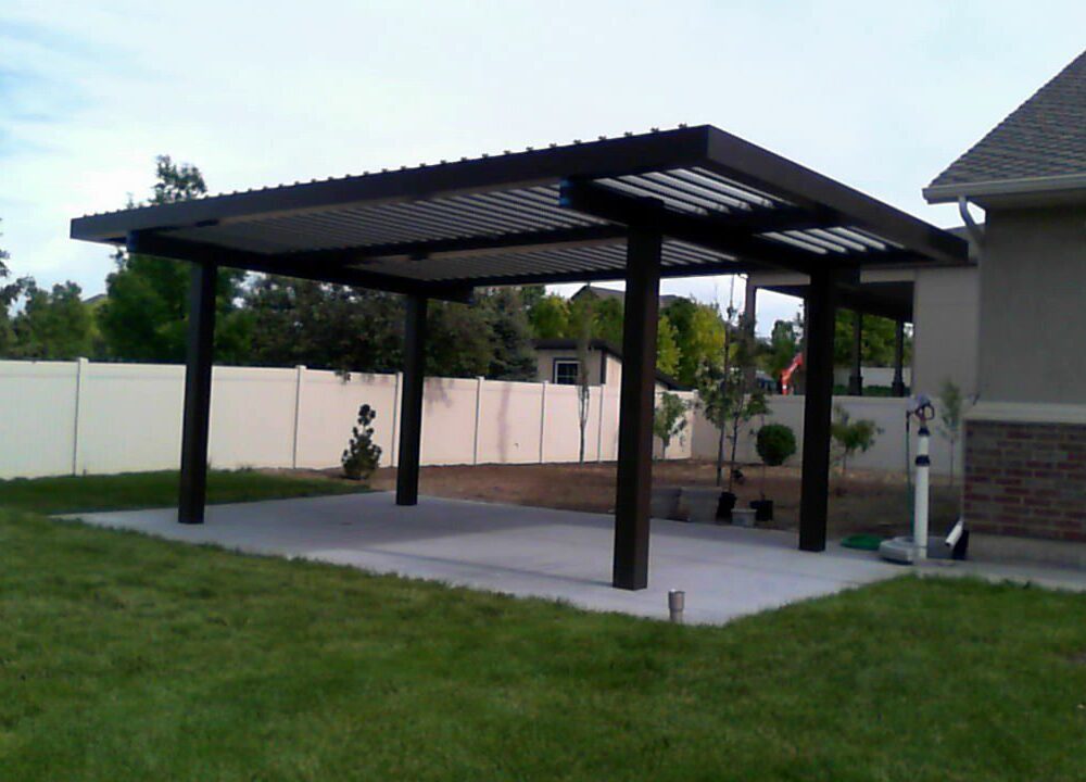 With an Equinox louvered roof, the louvers rotate at the touch of a button.