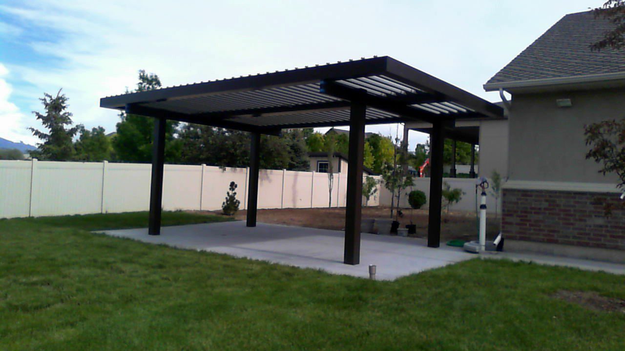 With an Equinox louvered roof, the louvers rotate at the touch of a button.